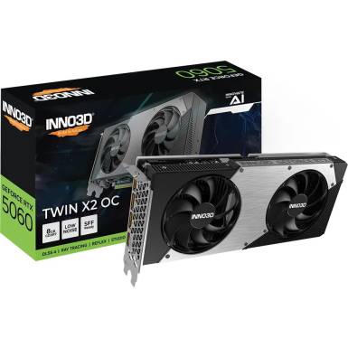 Inno3D GeForce RTX5060 8GB DDR7 Twin X2 OC N50602-08D7X-195070N Inno3D GeForce RTX5060 8GB DDR7 Twin X2 OC N50602-08D7X-195070N