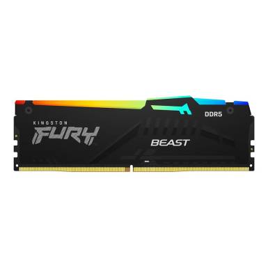 Kingston 32GB DDR5 5200MHz Fury Beast RGB Black KF552C40BB2A-32 Kingston 32GB DDR5 5200MHz Fury Beast RGB Black KF552C40BB2A-32