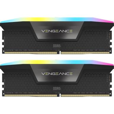 Corsair 32GB DDR5 6000MHz Kit(2x16GB) Vengeance RGB Black CMH32GX5M2B6000C38 Corsair 32GB DDR5 6000MHz Kit(2x16GB) Vengeance RGB Black CMH32GX5M2B6000C38