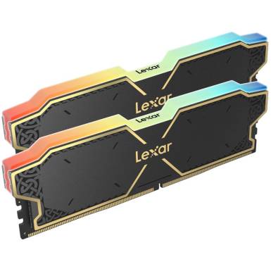 Lexar 32GB DDR5 6000MHz Kit(2x16GB) Thor RGB with Heatsink Black LD5U16G60C38BG-RGD Lexar 32GB DDR5 6000MHz Kit(2x16GB) Thor RGB with Heatsink Black LD5U16G60C38BG-RGD