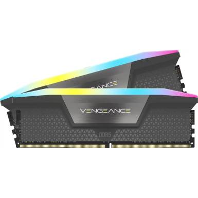 Corsair 64GB DDR5 6000MHz Kit(2x32GB) Vengeance RGB Grey CMH64GX5M2D6000Z40 Corsair 64GB DDR5 6000MHz Kit(2x32GB) Vengeance RGB Grey CMH64GX5M2D6000Z40