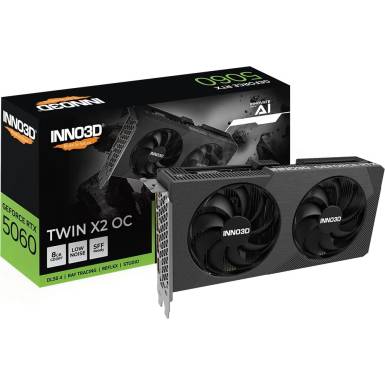 Inno3D GeForce RTX5060 8GB DDR7 Twin X2 OC V2 N50602-08D7X-195071N