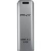 PNY 32GB Elite Steel Flash Drive USB3.1 Silver FD32GESTEEL31G-EF