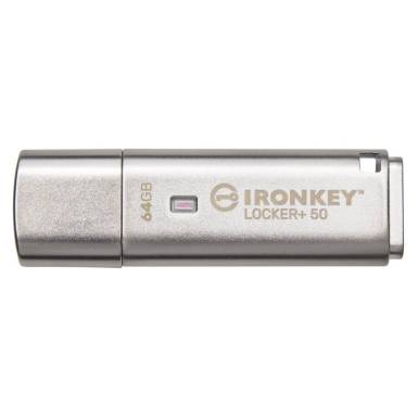 Kingston 64GB Ironkey Locker+50 USB3.2 Silver IKLP50/64GB
