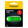 Intenso 8GB Rainbow Line USB2.0 Green 3502460