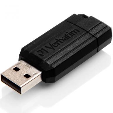 Verbatim 64GB Pinstripe USB2.0 Black 49065 Verbatim 64GB Pinstripe USB2.0 Black 49065