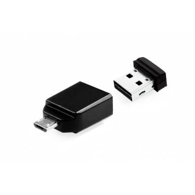 Verbatim 32GB NANO USB Drive with Micro USB (OTG) Adapter Black 49822 Verbatim 32GB NANO USB Drive with Micro USB (OTG) Adapter Black 49822