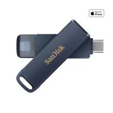 Sandisk 64GB Phone Drive for iPhone USB3.2 Type-C Metallic Sky SDIXD0N-064G-GN6NN Sandisk 64GB Phone Drive for iPhone USB3.2 Type-C Metallic Sky SDIXD0N-064G-GN6NN