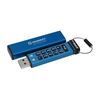 Kingston 256GB IronKey Keypad 200 USB3.2 Blue IKKP200/256GB