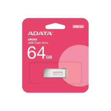 A-Data 64GB UR350 USB3.2 Silver/Brown UR350-64G-RSR/BG A-Data 64GB UR350 USB3.2 Silver/Brown UR350-64G-RSR/BG