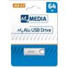 MyMedia 64GB MyAlu USB2.0 Silver 69274