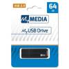 MyMedia 64GB MyUSB Drive USB2.0 Black 69263