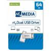 MyMedia 64GB MyDual USB3.2 Silver 69270