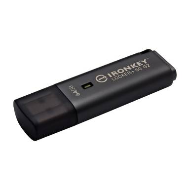 Kingston 64GB Ironkey Locker+ 50 G2 USB3.2 Black IKLP50G2/64GB Kingston 64GB Ironkey Locker+ 50 G2 USB3.2 Black IKLP50G2/64GB