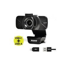 Port Designs Full HD Webkamera Black 900078 Port Designs Full HD Webkamera Black 900078