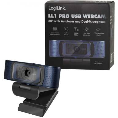 Logilink LL1 Pro Webkamera Black/Blue UA0379 Logilink LL1 Pro Webkamera Black/Blue UA0379