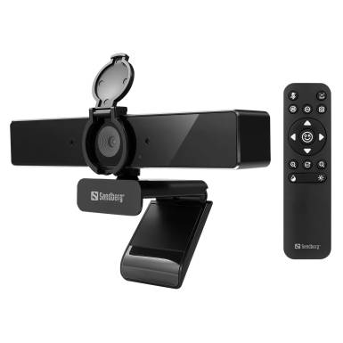 Sandberg USB-C/A Pro Remote 4K Webkamera Black 134-45 Sandberg USB-C/A Pro Remote 4K Webkamera Black 134-45