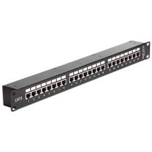 DeLock 24-port Patch Panel 1U Black 43295 DeLock 24-port Patch Panel 1U Black 43295