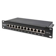 Digitus 12-port Patch Panel 1U Black DN-91612S-EA Digitus 12-port Patch Panel 1U Black DN-91612S-EA