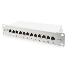 Digitus 12-port Patch Panel 1U Grey DN-91612S-EA-G Digitus 12-port Patch Panel 1U Grey DN-91612S-EA-G
