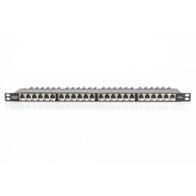 Digitus 24-port Patch Panel 0,5U Black DN-91624S-SL-EA Digitus 24-port Patch Panel 0,5U Black DN-91624S-SL-EA
