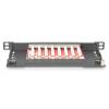 Digitus 8-port Patch Panel 0,5U Black DN-91608S-SL-EA