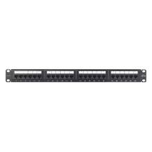 NIKOMAX 24-port Patch Panel 1U Black NMC-RP24UD2-ES-1U-BK NIKOMAX 24-port Patch Panel 1U Black NMC-RP24UD2-ES-1U-BK