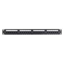 NIKOMAX 24-port Patch Panel 1U Black NMC-RP24UE2-ES-1U-BK NIKOMAX 24-port Patch Panel 1U Black NMC-RP24UE2-ES-1U-BK