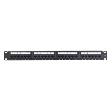 NIKOMAX 24-port Patch Panel 1U Black NMC-RP24UE2-ES-1U-BK NIKOMAX 24-port Patch Panel 1U Black NMC-RP24UE2-ES-1U-BK