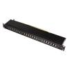 Logilink Cat.6A Patch Panel 24 ports shielded 19 inch rack mount Black NP0061