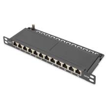 Digitus 12-port Patch Panel 2U Black DN-91612S-SL-EA Digitus 12-port Patch Panel 2U Black DN-91612S-SL-EA