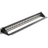 DeLock 19″ Keystone Patch Panel 24 Port Black 43277