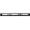 DeLock 19″ Keystone Patch Panel 24 Port Black 43277