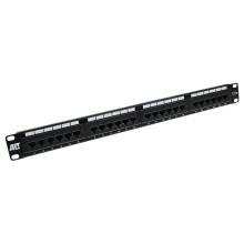 ACT 24-port Patch Panel 1U Black PP1001 ACT 24-port Patch Panel 1U Black PP1001