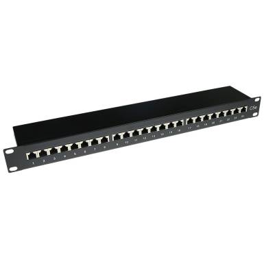 ACT 24-port Patch Panel 1U Black PP1002 ACT 24-port Patch Panel 1U Black PP1002