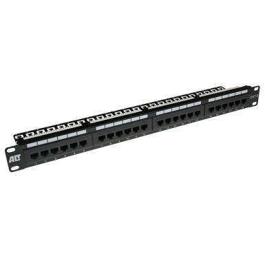 ACT 24-port Patch Panel 1U Black PP1011 ACT 24-port Patch Panel 1U Black PP1011