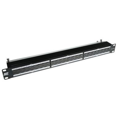 ACT 24-port Patchpanel 1U Black PP1020 ACT 24-port Patchpanel 1U Black PP1020