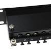 ACT 24-port Patchpanel 1U Black PP1020