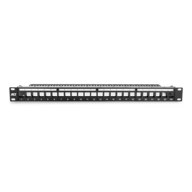 ACT 24-port Patch Panel 1U Black PP1030 ACT 24-port Patch Panel 1U Black PP1030