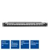 ACT 24-port Patch Panel 1U Black PP1030