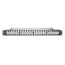ACT 48-port Patch Panel 1U Black PP1031 ACT 48-port Patch Panel 1U Black PP1031