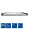 ACT 48-port Patch Panel 1U Black PP1031