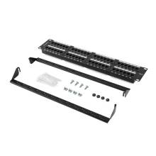 Lanberg 48-port Patch Panel 2U Black PPU6-2048-B Lanberg 48-port Patch Panel 2U Black PPU6-2048-B