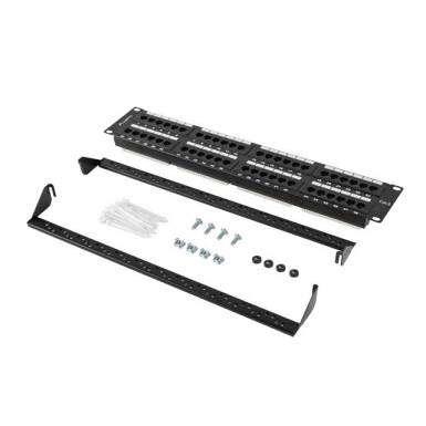 Lanberg 48-port Patch Panel 2U Black PPU6-2048-B Lanberg 48-port Patch Panel 2U Black PPU6-2048-B