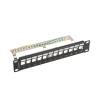 Lanberg 12-port Patch Panel 1U Black PPKS-9212-B