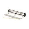 Lanberg 12-port Patch Panel 1U Black PPKS-9212-B