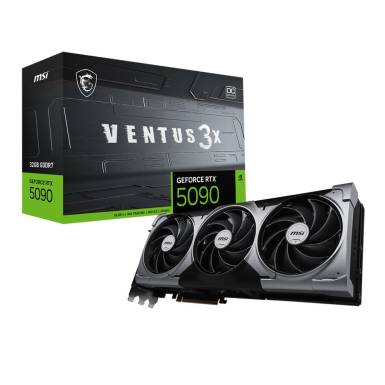 MSI Videokártya PCI-Ex16x nVIDIA RTX 5090 VENTUS 3X 32GB DDR7 OC RTX 5090 32G VENTUS 3X OC MSI Videokártya PCI-Ex16x nVIDIA RTX 5090 VENTUS 3X 32GB DDR7 OC RTX 5090 32G VENTUS 3X OC