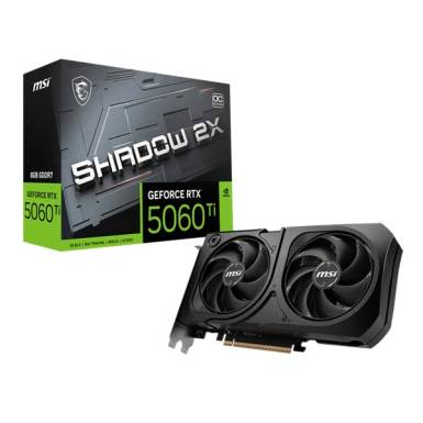 MSI Videokártya PCI-Ex16x nVIDIA RTX 5060 Ti SHADOW 2X PLUS 8GB DDR7 OC BULK RTX 5060 TI 8G SHADOW 2X OC PL MSI Videokártya PCI-Ex16x nVIDIA RTX 5060 Ti SHADOW 2X PLUS 8GB DDR7 OC BULK RTX 5060 TI 8G SHADOW 2X OC PL