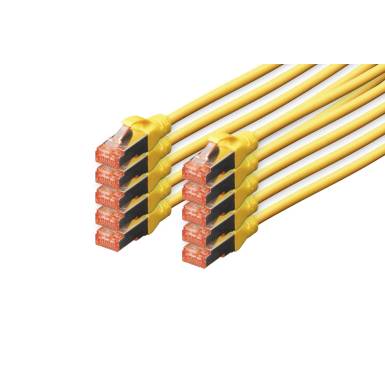 Digitus CAT6 S-FTP Patch Cable 0,5m Yellow (10db) DK-1644-005-Y-10