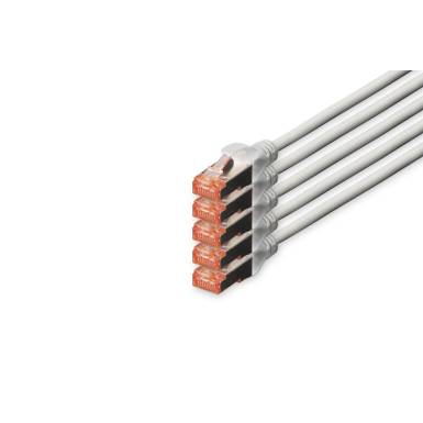 Digitus CAT6 S-FTP Patch Cable 20m Grey (5db) DK-1644-200-5 Digitus CAT6 S-FTP Patch Cable 20m Grey (5db) DK-1644-200-5